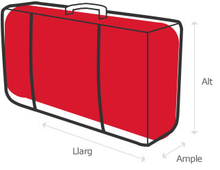 Il•lustració de les mides màximes permeses per a l’equipatge de mà