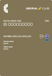 Iberia Club Oro digital card