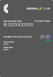 Iberia Club Platino Prime digital card