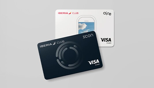 The image shows two credit cards.