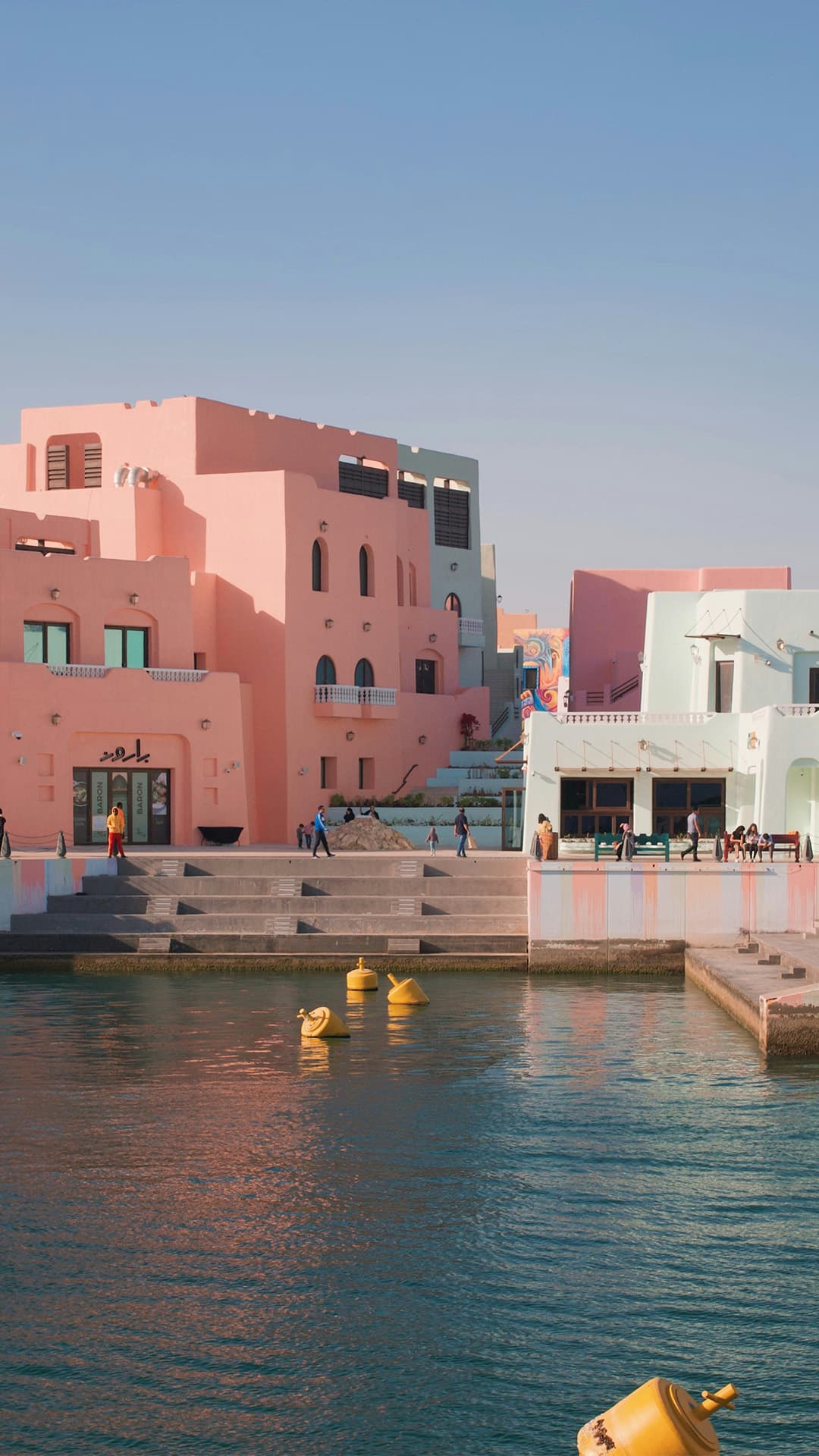 View of Doha port in the Mina district, one of the city's most photogenic areas.