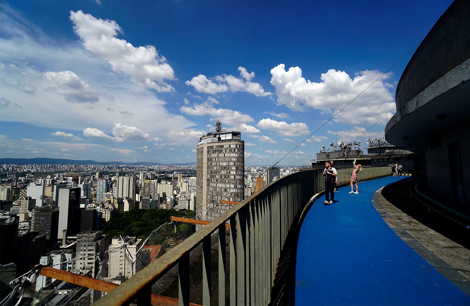 Panoramablick auf die Stadt São Paulo