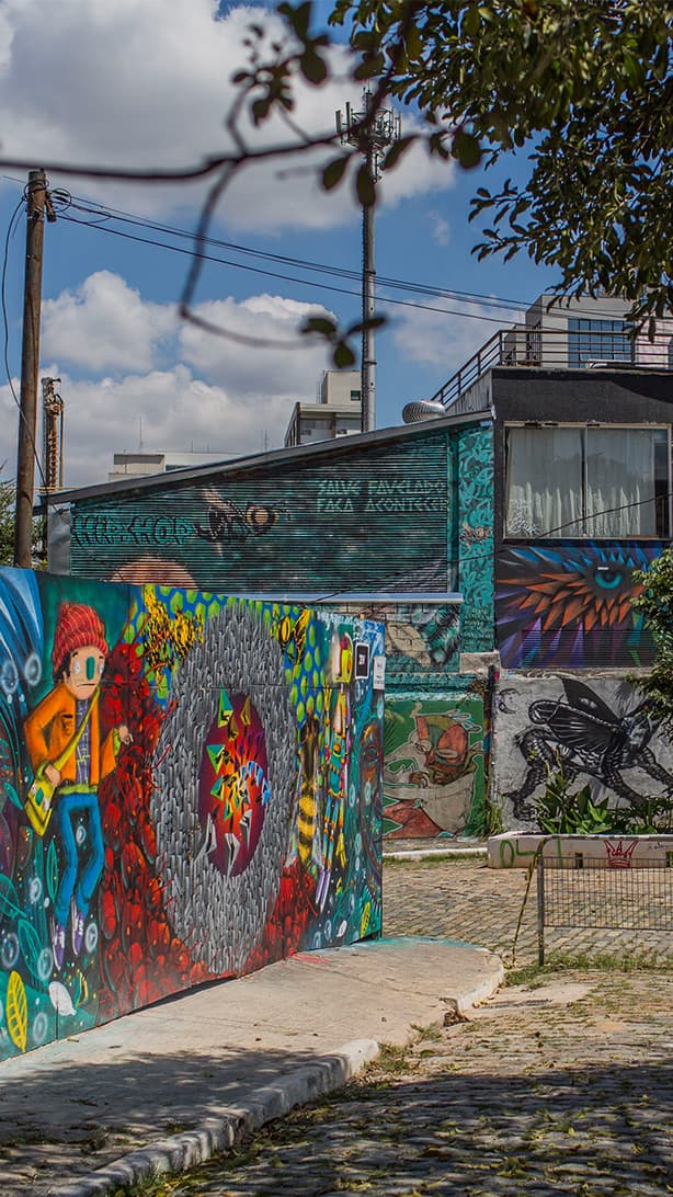 Beco do Batman vereint im Viertel Vila Madalena eine beliebte Street-Art-Ausstellung.